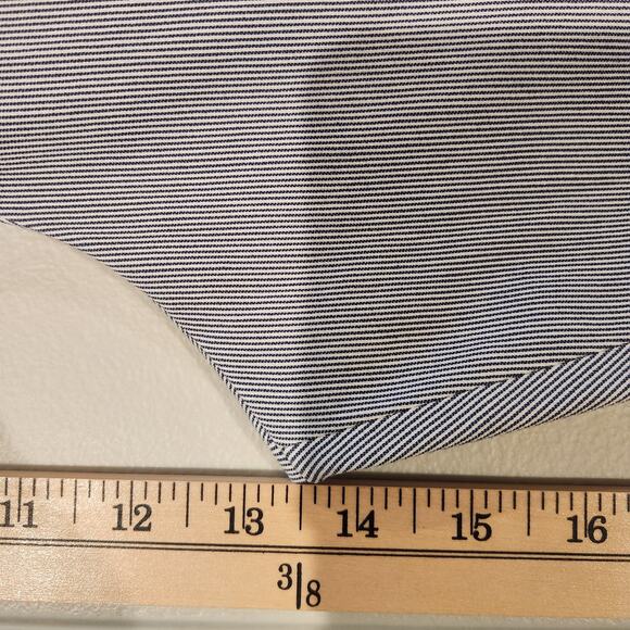 Lane Bryant Black White Striped 4 Season Slim Capri Seersucker Pants Size 26 - Picture 8 of 11